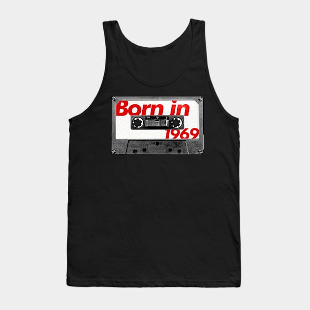 Born in 1969 ///// Retro Style Cassette Birthday Gift Design Tank Top by unknown_pleasures